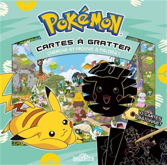 Pokémon : cartes à gratter : cherche-et-trouve à Paldea ! - COLLECTIF