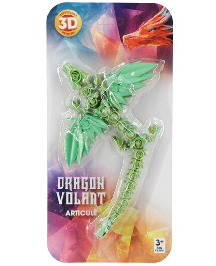 Figurine 3D dragon volant