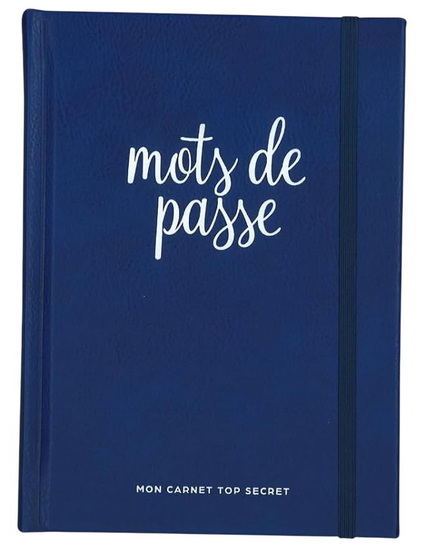 Carnet mots de passe marine