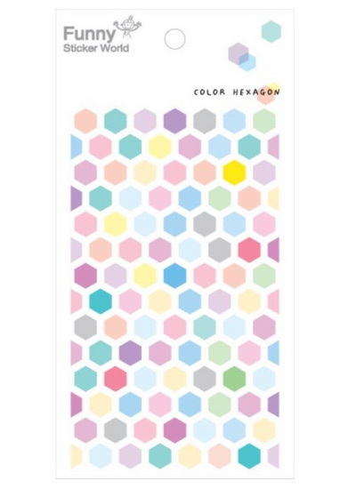 Gommettes hexagones