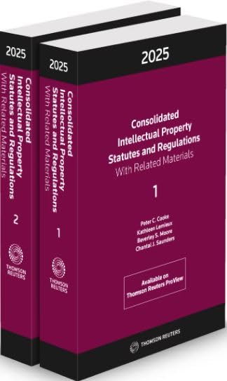 Consolidated Intellectual Property Statutes and Regulations: With Related Materials 2025 2vls - COLLECTIF