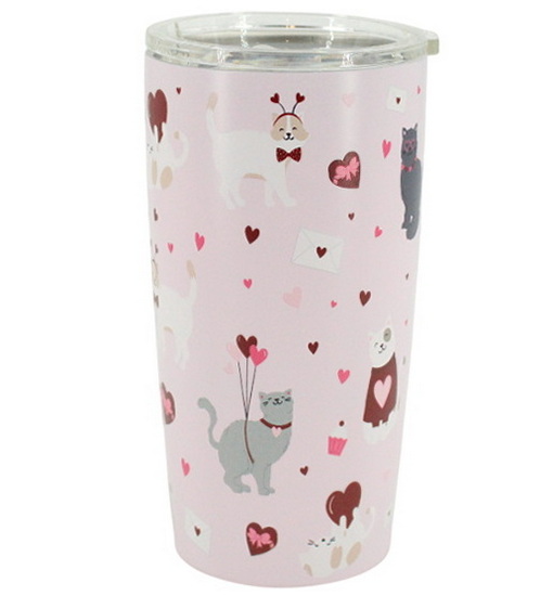 Tasse de voyage chats amoureux