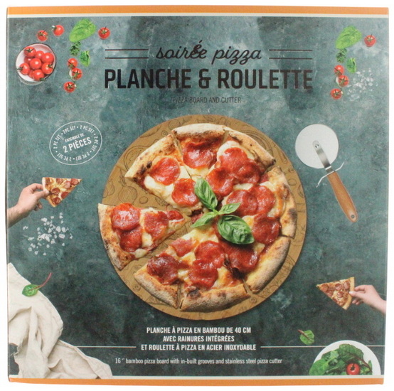 Ens. Planche et roulette à pizza
