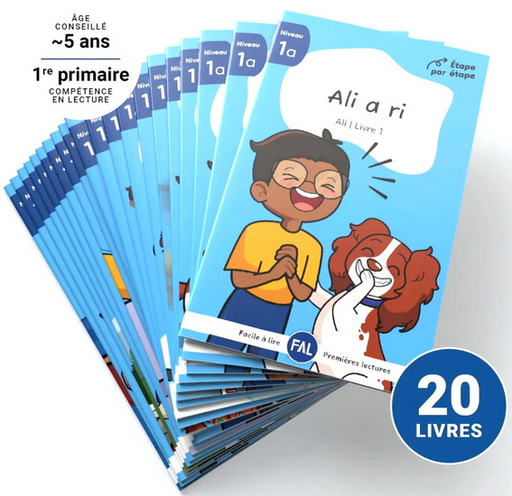 J&#39;apprends 1a - Ali - Série de 20 livres (couverture laminée) - CHRISTIAN ROY