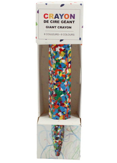 Crayon de cire multicolore géant