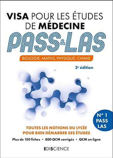 Visa pour les études de médecine PASS et LAS - 3e éd. - ERWAN GUÉLOU - MARIE-VIRGINIE SPELLER - 