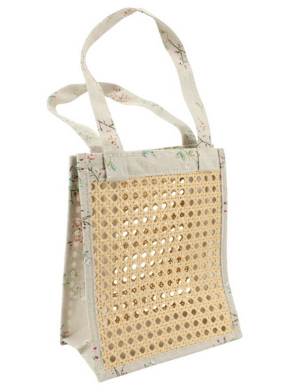 Sac cannage fleurs