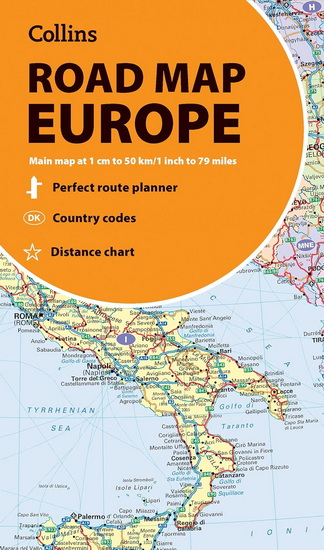 Collins Road Map of Europe: Folded map - COLLECTIF