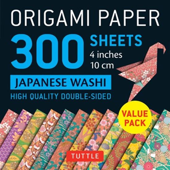 Origami Paper 300 sheets Japanese Washi Patterns 4 (10 cm): Tuttle Origami Paper: Double-Sided Origami Sheets Printed with 12 Different Designs - COLLECTIF