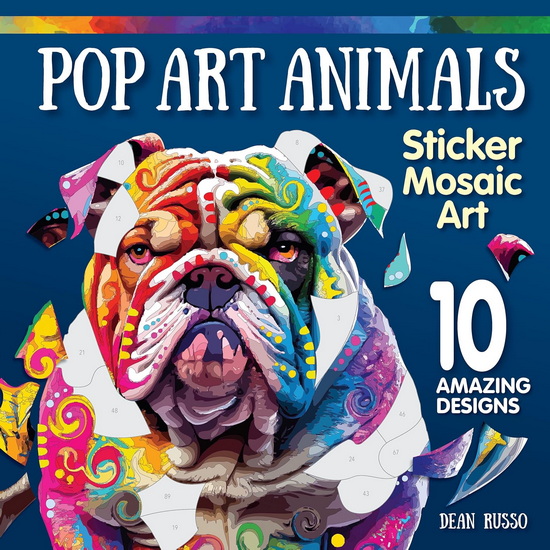 Pop Art Animals Sticker Mosaic Art - DEAN RUSSO