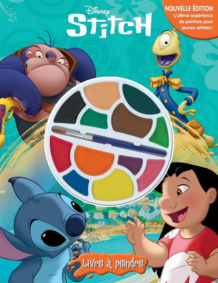 Disney Stitch : livre à peindre - COLLECTIF