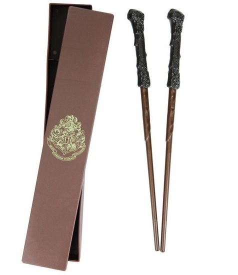 Ens. baguettes et étui Harry Potter