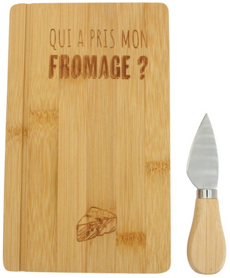 Ens. Planche et couteau à fromage