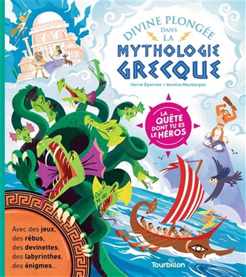 Divine plongée dans la mythologie grecque - HERVÉ ÉPARVIER - AURÉLIE MAUBORGNE