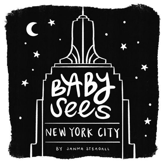 Baby Sees New York City: A High-Contrast Board Book for Babies - JANNA STEAGALL