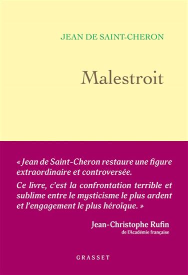 Malestroit : vie et mort d'une résistante mystique - JEAN DE SAINT-CHERON