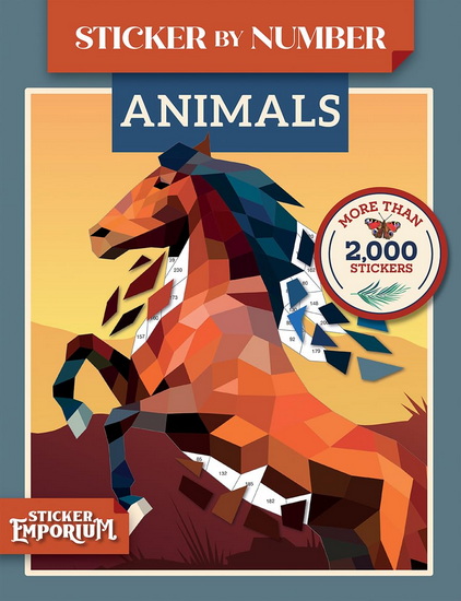 Sticker by Number Animals: Sticker Emporium - COLLECTIF