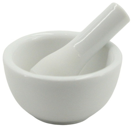 Mini mortier et pilon en porcelaine