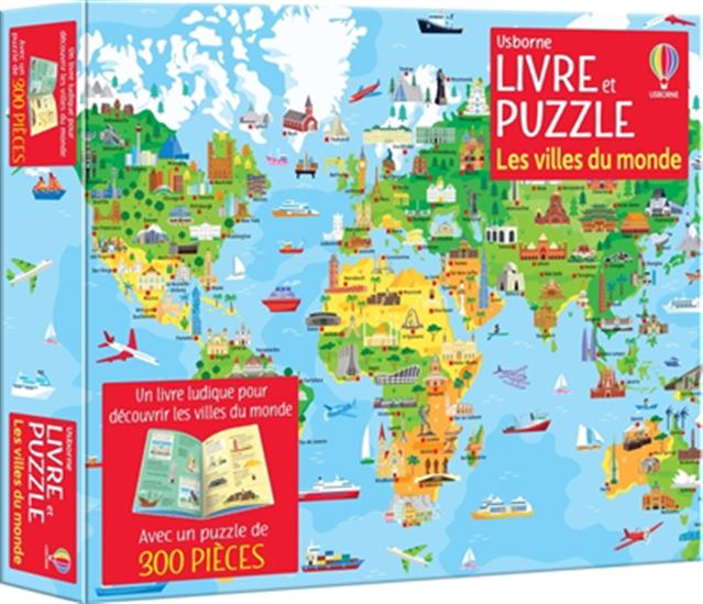Les Villes du monde : livre et puzzle Cof. N. éd. - Collectif