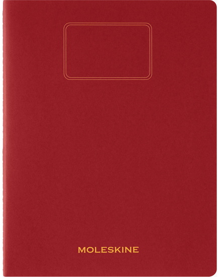 Cahier étudiant XXL ligné souple rouge 120p