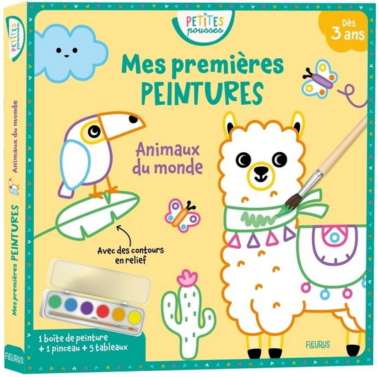 Mes premières peintures : animaux du monde - STÉPHANIE BARDY