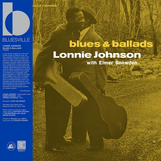 Blues & Ballads (Bluesville Acoustic Sound Series)(Vinyle) - LONNIE JOHNSON