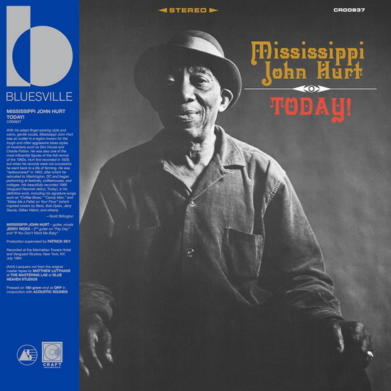 Today! (Bluesville Acoustic Sound Series)(Vinyle) - MISSISSIPPI JOHN HURT