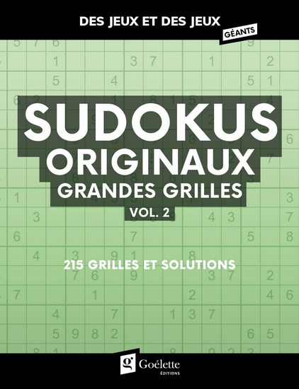 Sudokus originaux grandes grilles #02 - COLLECTIF