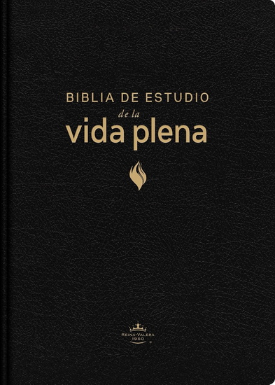 RVR60, Biblia de estudio de la vida plena, Edición clásica, Piel fabricada, Negro, con Índice, Palabras de Jesús en rojo, Comfort Print - REINA VALERA REVISADA