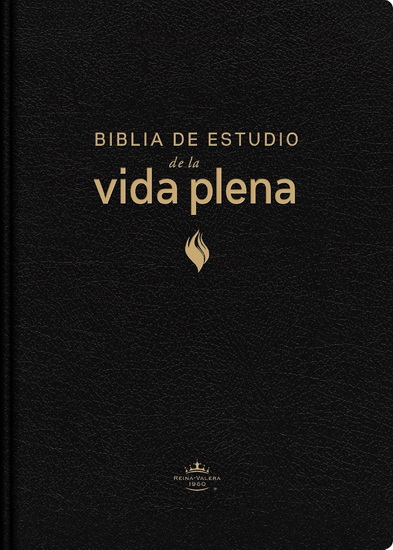 RVR60, Biblia de estudio de la vida plena, Edición clásica, Piel fabricada, Negro, Palabras de Jesús en rojo, Comfort Print - REINA VALERA REVISADA