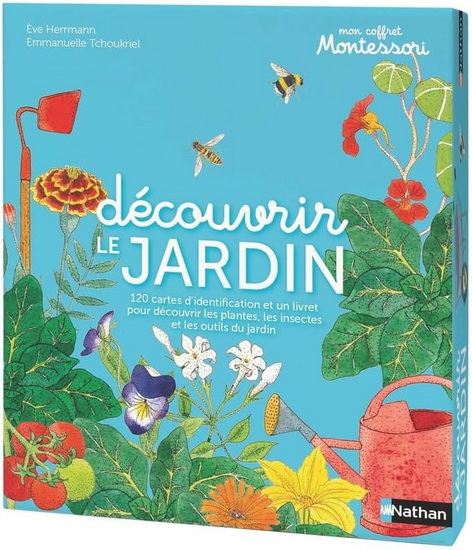 Mon coffret Montessori : découvrir le jardin - ÈVE HERRMANN - EMMANUELLE TCHOUKRIEL