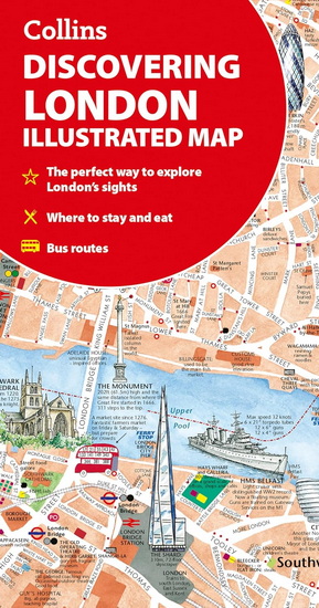 Discovering London Illustrated Map - DOMINIC BEDDOW