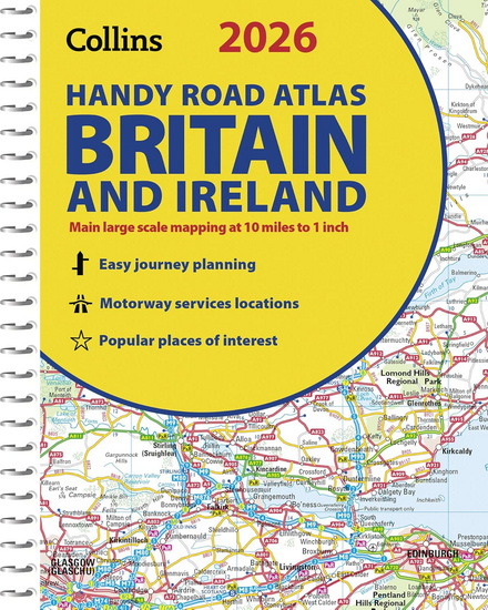 2026 Collins Handy Road Atlas Britain and Ireland: A5 Spiral (Collins Road Atlas) - COLLECTIF