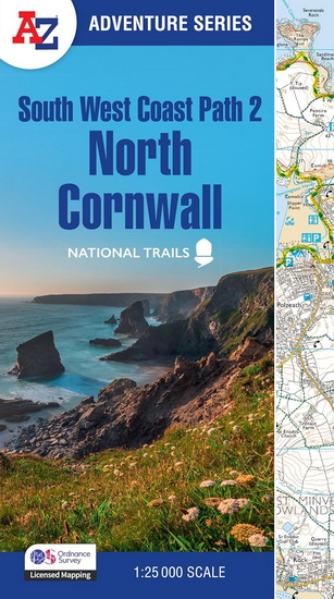 South West Coast Path 2 – North Cornwall: with Ordnance Survey mapping (A-Z Adventure Series) - COLLECTIF