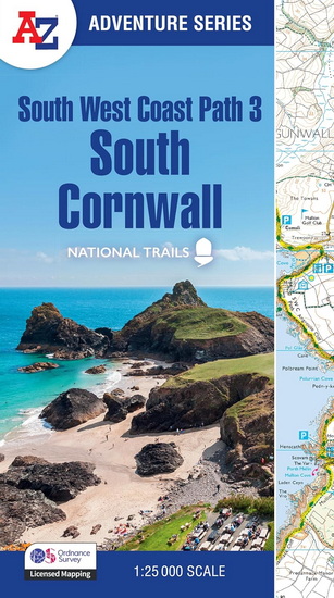 South West Coast Path 3 – South Cornwall: with Ordnance Survey mapping (A-Z Adventure Series) - COLLECTIF