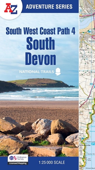 South West Coast Path 4 – South Devon: with Ordnance Survey mapping (A-Z Adventure Series) - COLLECTIF