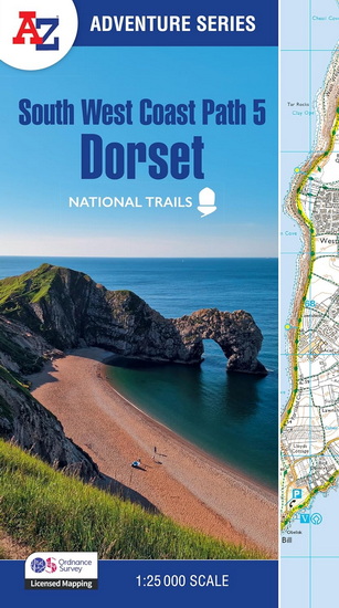 South West Coast Path 5 – Dorset: with Ordnance Survey mapping (A-Z Adventure Series) - COLLECTIF