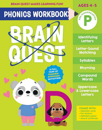 Brain Quest Phonics Workbook: Pre-Kindergarten - COLLECTIF