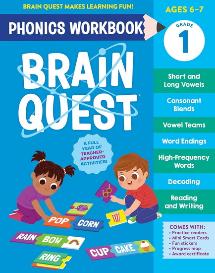 Brain Quest Phonics Workbook: Grade 1 - COLLECTIF