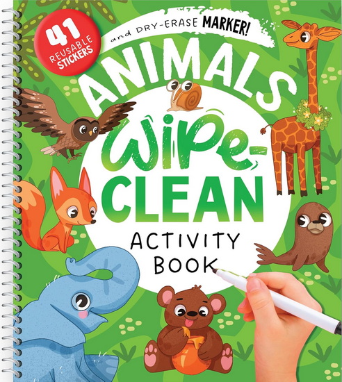 Animals Wipe-Clean Activity Book - COLLECTIF
