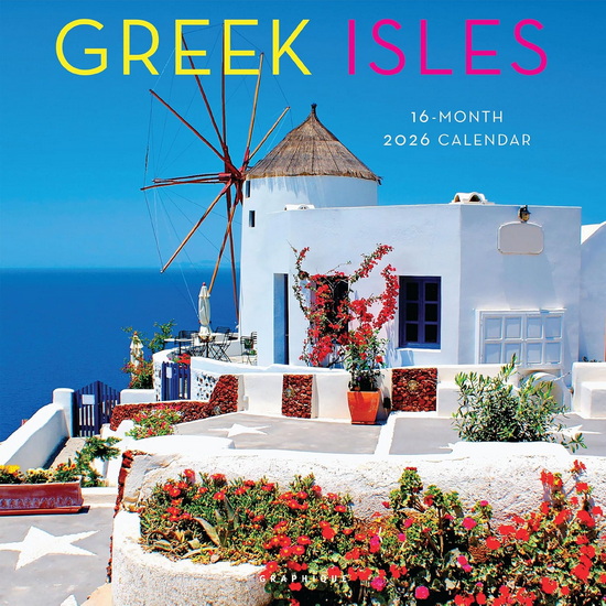Calendrier 2026 Greek Isles 16M 30x30