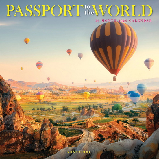 Calendrier 2026 Passport to the world 16M 30x30