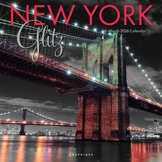 Calendrier 2026 New York Glitz 16M 30x30