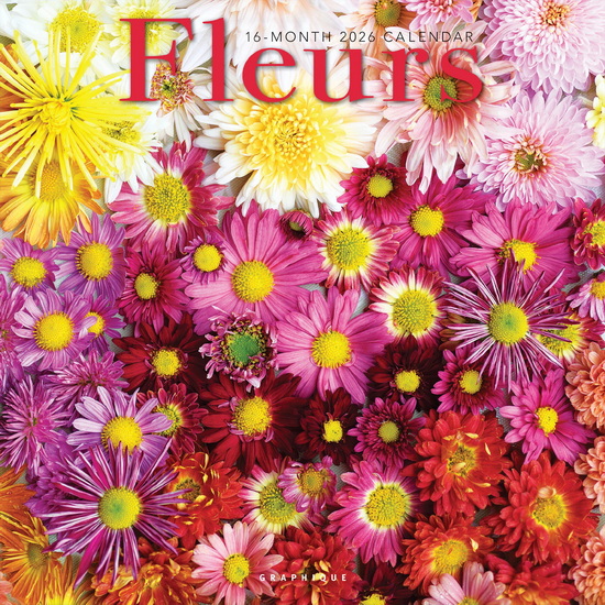 Calendrier 2026 Fleurs 16M 30x30