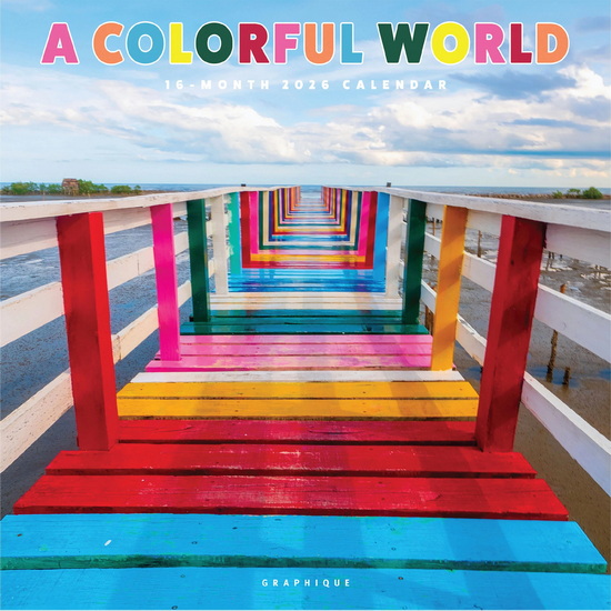 Calendrier 2026 A colorful world 16M 30x30