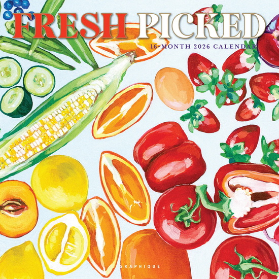 Calendrier 2026 Fresh Picked 16M 30x30