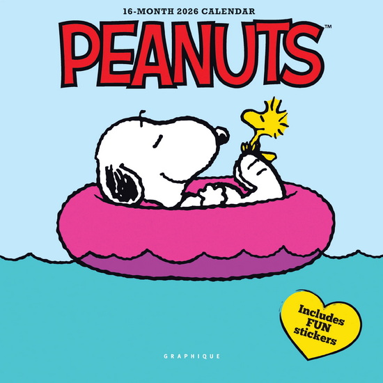 Calendrier 2026 16M 18x18 peanuts