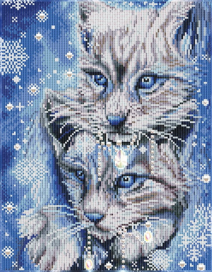 Lynx de l&#39;hiver bleu