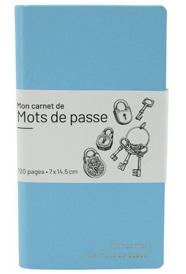 Mini carnet de mots de passe 120p