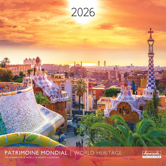 Calendrier 2026 Patrimoine mondial 30x30cm